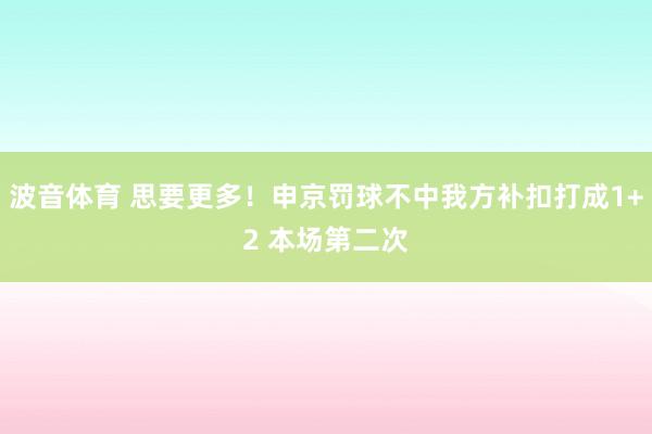 波音体育 思要更多！申京罚球不中我方补扣打成1+2 本场第二次