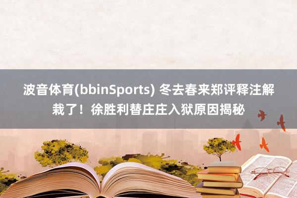 波音体育(bbinSports) 冬去春来郑评释注解栽了！徐胜利替庄庄入狱原因揭秘